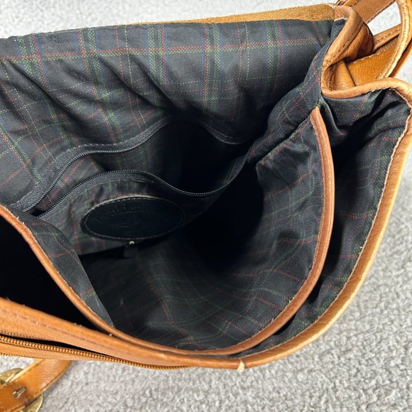 Boulder Ridge Leather Book Bag Messenger Shoulder Strap Heavy Worn In School - Picture 10 of 16